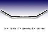 Produkt-Bild: Flyer-Bar Large 1 Zoll, B:101 cm, Kerbe, schwarz