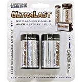 6 Pack of Rechargeable NiCd Batteries - C cell 2-pack 1600mAh