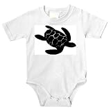 Onesie with reptile, sea, swimming, turtle, black