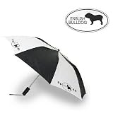 Compact Travel Umbrella featuring the Bulldog (1.5 X 1.5 X 14 inches)