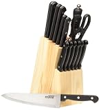 Farberware Tristar 15-Piece Knife Set in Pine Block