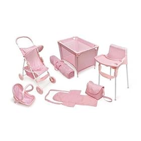 Doll Play Set with Playpen by Badger Basket