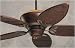 Tommy Bahama TB301DC Paradise Key Remote Control Dark Cherry Tropical Ceiling Fan 52