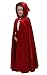 Princess Hooded Cloak, Large/X-Large (size 5-9), Red