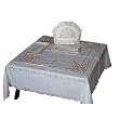 Square Cotton Table Cloth and Napkins 48 x 48 inches