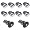 Thule 510 Lock Cylinders for Car Racks (10-Pack)