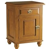 Alligator I6305 - XX Stars Single Door Nightstand Finish: Distressed White