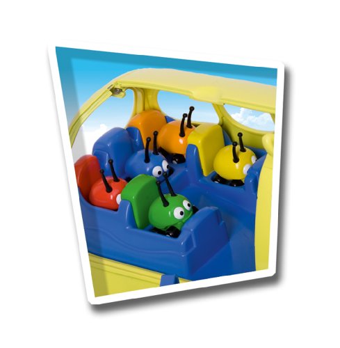 Imagen 4 de Famosa Jungla sobre ruedas Hipobus y escarabajitos - Set de vehículos de juguete con forma de animal y sonido (1 hipopótamo y 5 escarabajos)