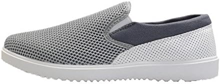 iMaySon Men's Simple Casual Grebadine Summer Breathe Sports Shoes(9 D(M) US,Grey)