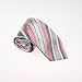 Grey Stripes Woven Silk Tie Cufflinks Present Box Set white smoke Eve of All Saint's Day Present T8282