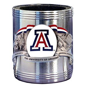 Arizona Wildcats Stainless Steel Beverage Can Cooler - NCAA College Athletics Fan Shop Sports Team Merchandise