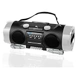 SUPERSONIC SC-711 High Performance Portable MP3/CD Player with AM/FM Radio, USB Input & SD Card Slot