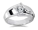 0.00 ctw Men's Diamond Ring in 14K White Gold