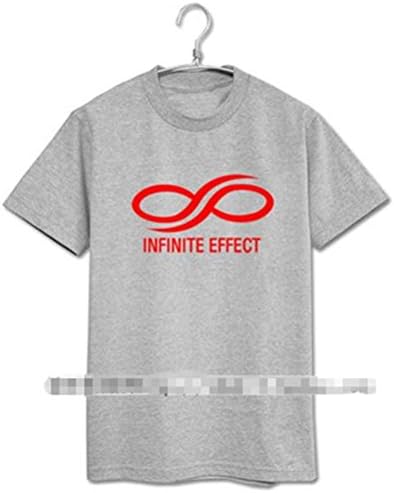 KPOP Goods Infinite 2nd World Tour T-Shirt EFFECT Womens Mens Tee Fan Support Tshirt (Gray 02, L)