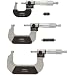 Fowler 52-224-103 Inch Outside Digit Micrometer Set, 0-3" Measuring Range, 0.0001" Graduation, Set of 3