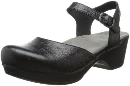 Dansko Women's Sam Clog,Black Floral,37 EU/6.5-7 M US