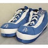 Los Angeles Dodgers MLB Wrapped Logo Plush Sneaker Slippers - L