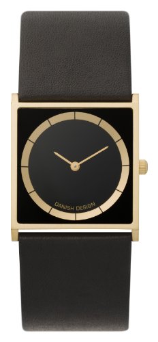 Armbanduhr, Danish Design, »Square & Circle«, schwarz