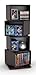 Atlantic 2823-5872 Rotating Cube 4-Tier Espresso Multimedia Storage Tower