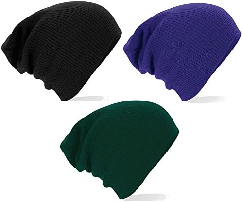 Knitted Skull Cap By Colwares (3 Pack) - Stylish Beanies For Men, Women, &amp; Teens