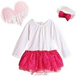 (ハニーブロッサム) HONEY BLOSSOM ベビー 【 リボン ヘアバンド 付き チュチュ スカート ロンパース 】 ふんわり フラワー レース ハーフバースデー 1歳 お誕生日 メモリアル コ