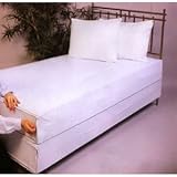 Soft Vinyl Cot Size Mattress Cover, Zips around the mattress