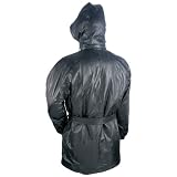 Giovanni NavarreTM Italian StoneTM Design Genuine Leather Trench Coat Large
