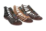 rome-01 Sweet Beauty Women's Rome gladiator sandal with gems and stones