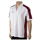 Men's Reebok Momentum II Short Sleeve Polo - White/Red