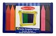 Melissa & Doug 4148 Jumbo Triangular Crayons (10 pc)