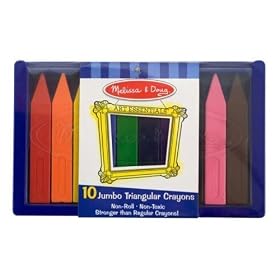 Melissa &amp; Doug Jumbo Triangular Crayons (10 pc)