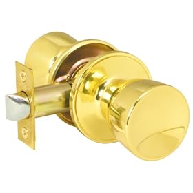 Dexter by Schlage J10VBYR605 Byron Passage Knob, Bright Brass by Schlage
