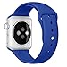 Apple Watch Band, Perman Sports Comfort Smooth Silicone Replacement Smart Watch Bracelet Strap Band Watchband for Apple Watch 42mm Blue