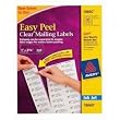 Avery Dennison Clear Mailing Labels - 1" x 2.62" - 300 x Label, 10 x Sheet - Clear