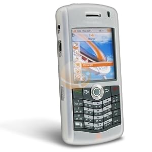 Silicone Skin Case for Blackberry 8120 8130 Clear White by TheCellPhoneShop
