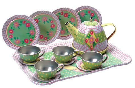 Childrens Toyshop  Third Party New : Metal Tea Set