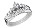 Marquise Cut Diamond Engagement Ring & Wedding Band 1/2 Carat (ctw) in 14K White Gold