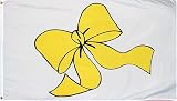 Outdoor Living : Yellow Ribbon Flag - 3 foot by 5 foot Polyester (NEW)