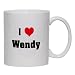 I Love/Heart Wendy Mug for Coffee / Hot Beverage 11 oz. BLACK