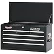 Waterloo PMX2606BK 26-Inch Wide by 12-Inch Deep by 15-1/3-Inch High Black Chest with 6 Ball Bearing Drawers and Tri Channel Construction