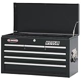 Waterloo PMX2606BK 26-Inch Wide by 12-Inch Deep by 15-1/3-Inch High Black Chest with 6 Ball Bearing Drawers and Tri Channel Construction
