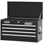 Waterloo PMX2606BK 26-Inch Wide by 12-Inch Deep by 15-1/3-Inch High Black Chest with 6 Ball Bearing Drawers and Tri Channel Construction