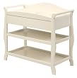 Aspen With Drawer Changing Table in White Finish By Storkcraft Baby Furniture