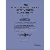 1939 DODGE Shop Service Repair Manual Book by Dodge