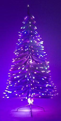 7' Fiber Optic White Christmas Tree w/ Stand