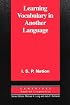 Learning Vocabulary in Another Language (Cambridge Applied Linguistics)