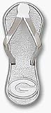 Green Bay Packers 1 G Flip Flop Pendant - Sterling Silver Jewelry