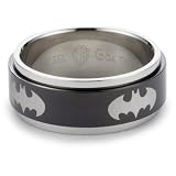 DC Comics Batman Mens Stainless Steel Spinner