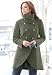 Jessica London Plus Size Coat In Military Style Ivy Green,12