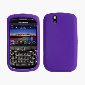 Purple Silicone Case / Skin / Cover for RIM BlackBerry Tour 9630 / Bold 9650